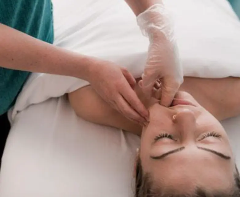 Jaw massage reference image